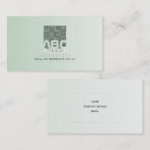 Le résumé couvre de tuiles le carte de visite (Devant / Derrière)