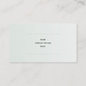 Le résumé couvre de tuiles le carte de visite (Dos)