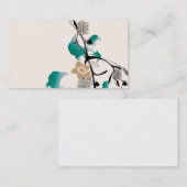 Le résumé fleurit le carte de visite (Devant / Derrière)