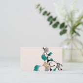 Le résumé fleurit le carte de visite (Debout devant)
