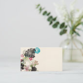 Le résumé fleurit le carte de visite (Debout devant)