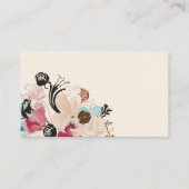 Le résumé fleurit le carte de visite (Dos)