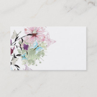 Le résumé fleurit le carte de visite