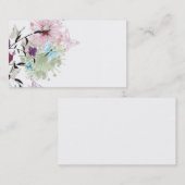 Le résumé fleurit le carte de visite (Devant / Derrière)
