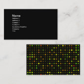 Le résumé pointille le carte de visite de la (Devant / Derrière)