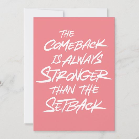 Le retour est toujours plus fort que la carte de r (Devant)