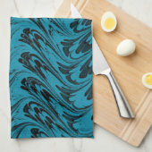 Le rétro cru ondule les serviettes de cuisine (Quart Plié)