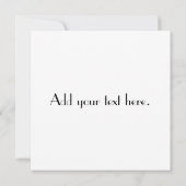 Le rétro monogramme de faire-part de mariage (Dos)