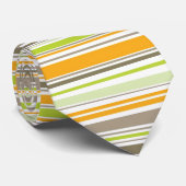 Le rétro vert de brun d'orange barre la cravate (Roulé)