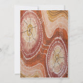 Le rêve autochtone du désert Faire-part de mariage (Dos)