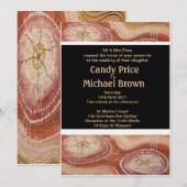 Le rêve autochtone du désert Faire-part de mariage (Devant / Derrière)