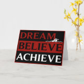 Le rêve croient réalisent la carte de voeux de (Fleur jaune)