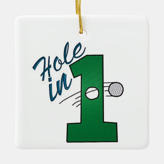 **LE RÊVE DE GOLFER** ORNEMENT DE NOËL (Devant)