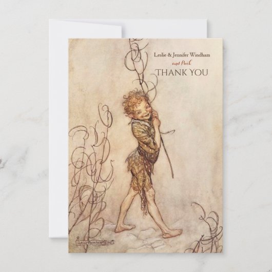 Le rêve d'une nuit d'été Merci personnalisé (Devant)