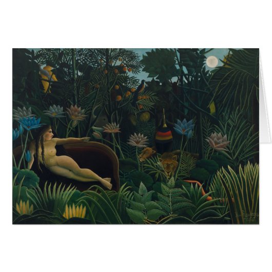 Le rêve (Le Reve Exotique) d'Henri Rousseau (Devant horizontal)