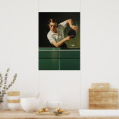 LE REVERS RAPIDE (De snelle backhand) Poster (Keuken)