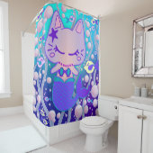 Le Rideau De Douche De La Petite Chatte Poussée Fo (En situation)