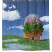 Le rideau de douche de l'arbre de saison (Devant)