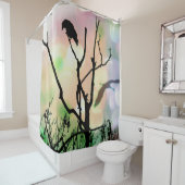 Le rideau de douche Lonely Crow (En situation)