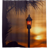 Le rideau de douche Palm, Lantern et Sunset (Devant)