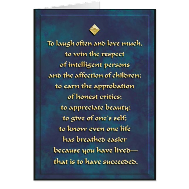 Le rire souvent, aiment beaucoup… Carte (Devant)