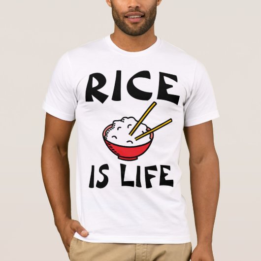 LE RIZ EST LA VIE T-SHIRTS TEE - SHIRTS (Devant)