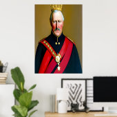 Le roi | AI Art Poster (Bureau à domicile)