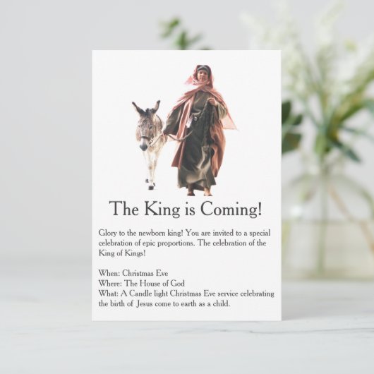 Le Roi arrive Invitation de Noël (Debout devant)
