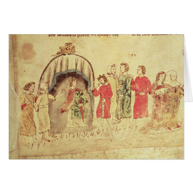 Le Roi Arthur et sa cour, du romain (Devant horizontal)