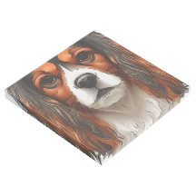 Le roi Charles Cavalier Spaniel Portrait pour anim