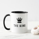 Le roi Chess Mug<br><div class="desc">Cette tasse d'échecs amusante et élégante fait une excellente idée cadeau.</div>