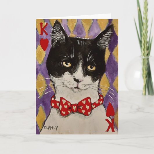 Le roi de cœur a plié carte (Devant)