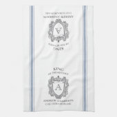 Le roi de la cuisine Monogramme serviette personna (Vertical)