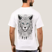 Le Roi de la Jungle : Lion Imprimer T-shirt (Dos)