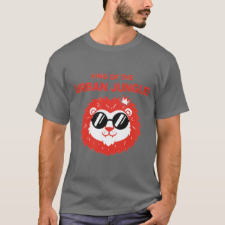 Le Roi de la Jungle Urbaine T-Shirt Lion Cool