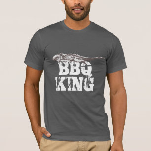 Le Roi drôle T-Shirt de BBQ d'iguane