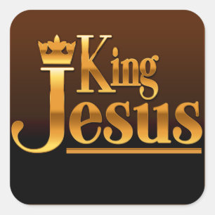 Le Roi Jésus Square Stickers