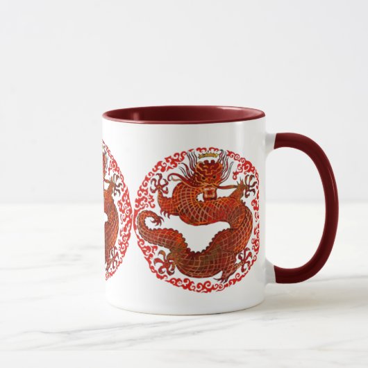 Le Roi Red Mug de dragon (Droite)