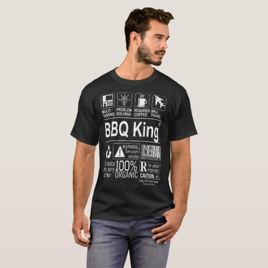 Le Roi Specialist Barbecue Tshirt de BBQ de (Devant entier)