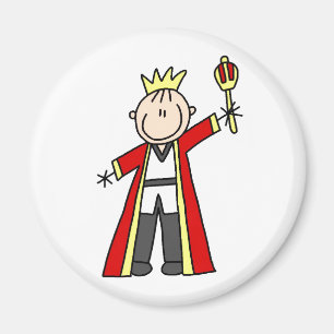 Le Roi Stick Figure Magnet