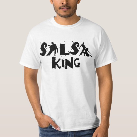 Le ROI T-shirt de SALSA - pour des amants de danse (Devant)