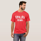 Le ROI T-shirt de SALSA - pour des amants de danse (Devant entier)