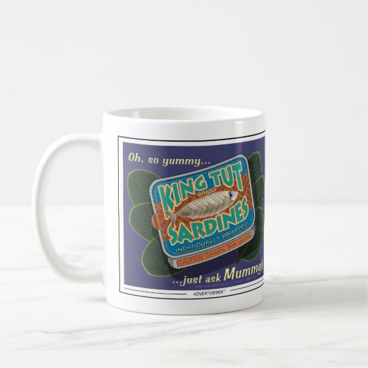 Le Roi Tut Sardines Mug (Gauche)