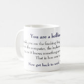 Le Roi Writer Mug (Devant gauche)