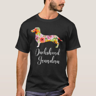 Le roman de Dachshund Grandma T-Shirt Funny Dog Lo