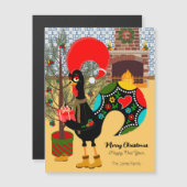 Le Rooster Portugais et la joie de donner la carte (Devant / Derrière)