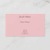 Le rose barre le carte de visite (Dos)