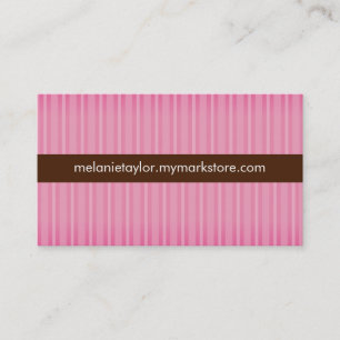 Le rose barre le carte de visite