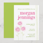 Le rose fleurit des invitations (Devant / Derrière)