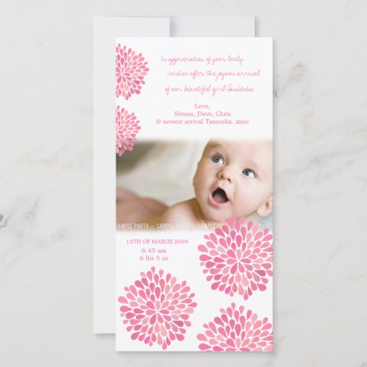 Le rose fleurit le carte photo de Merci de (Devant)